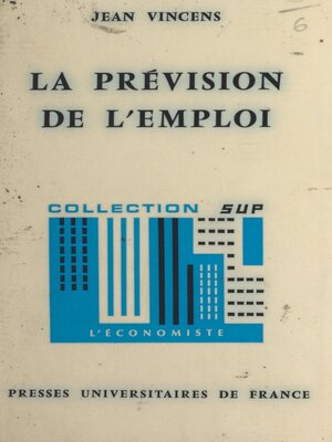 cover image of La prévision de l'emploi